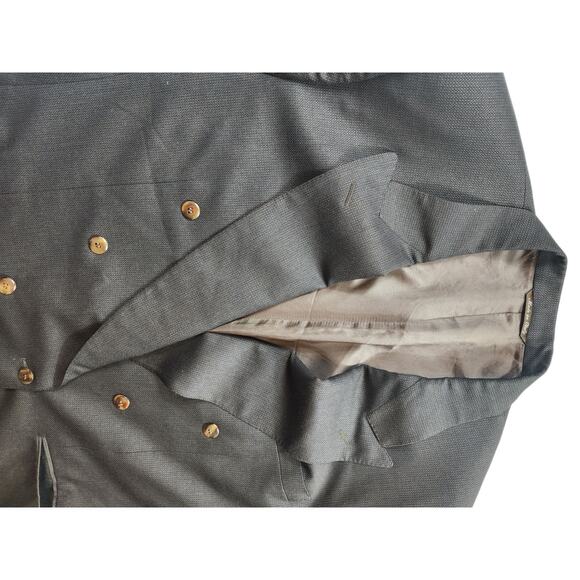 Canali Milano Blazer Jacket 58L US 48L Double Breasted Suit Coat Wool Italy - Picture 12 of 16